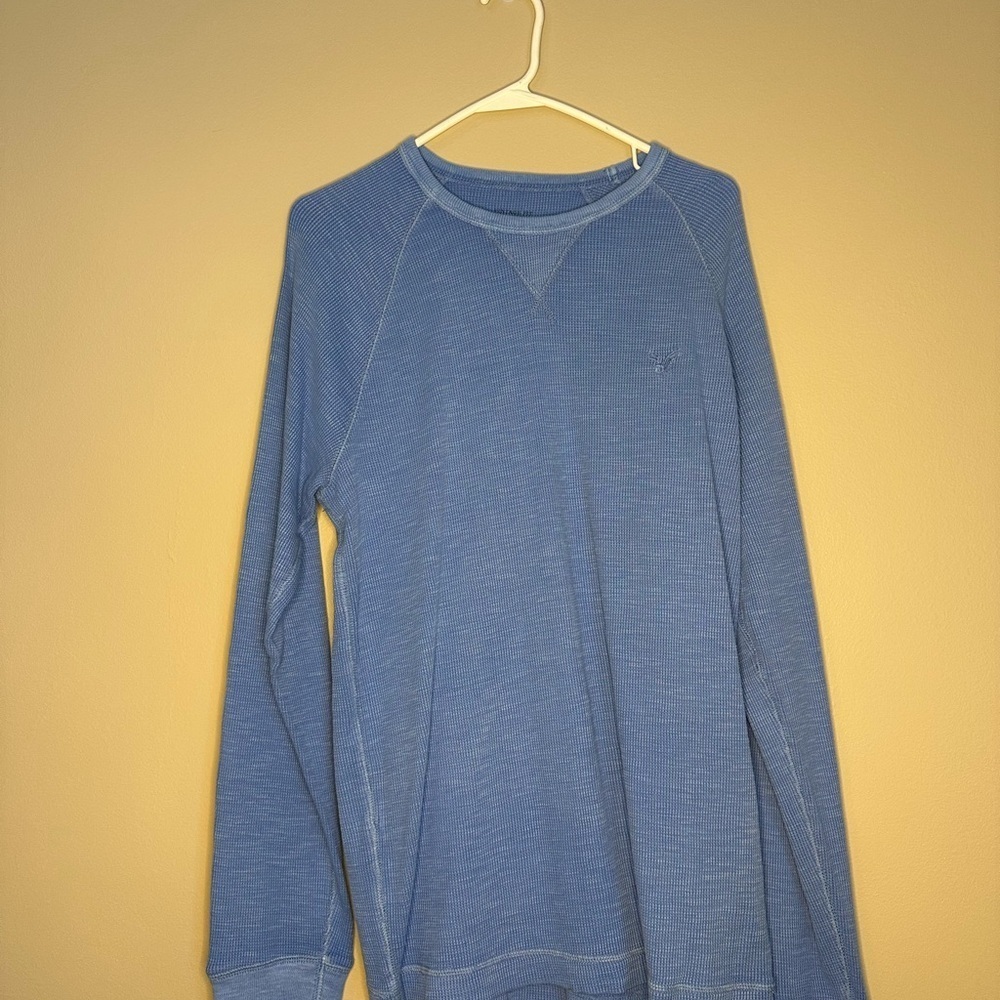 American Eagle Blue Long Sleeve Shirt